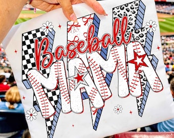 Retro baseball Mama Png, baseball Mama Png, baseball Coquette Bow Png, Baseball Game Day Png, Retro baseball Mama Png Sublimation