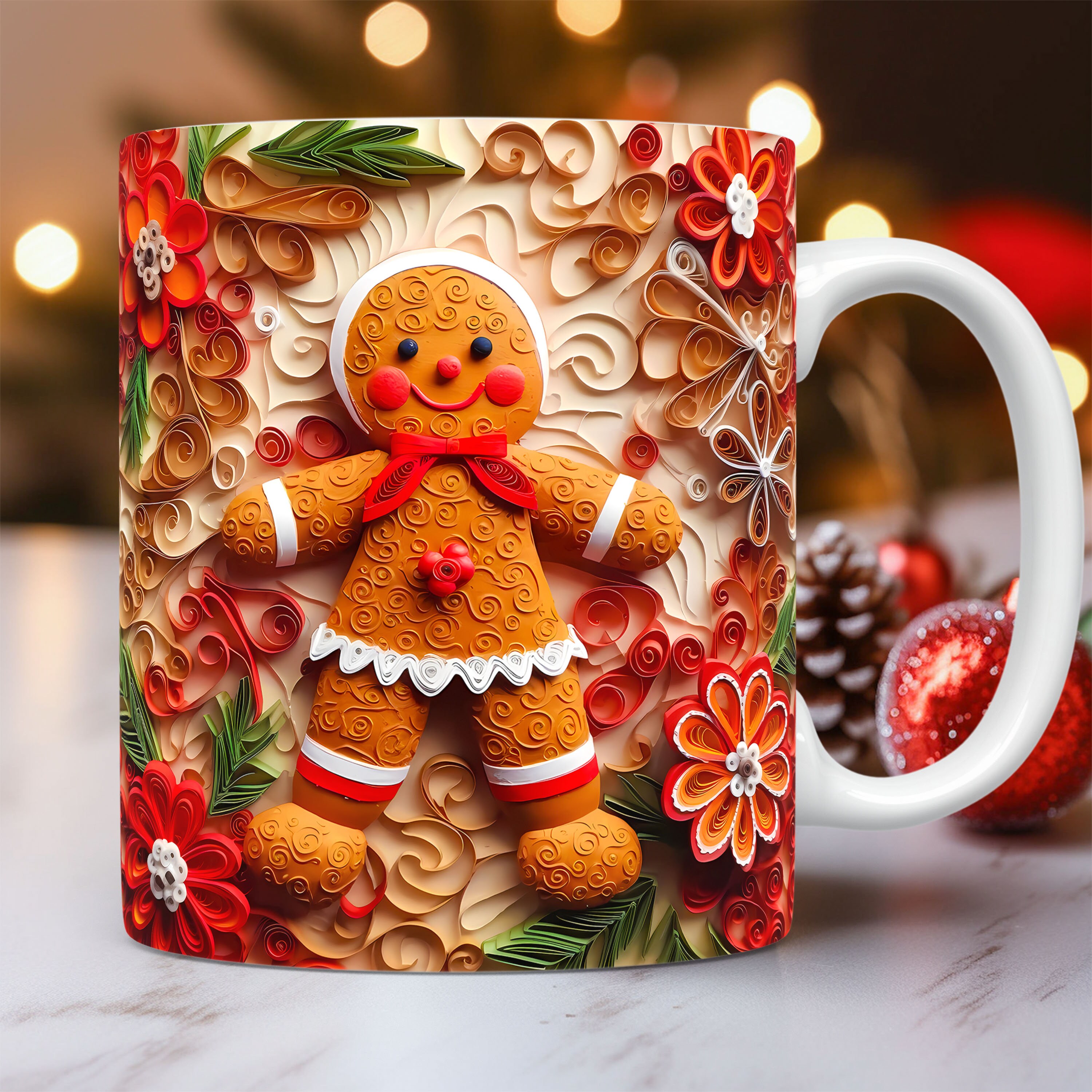 130 Cute Christmas Mug Wrap Bundle, Mug Wrap Sublimation Designs PNG ...