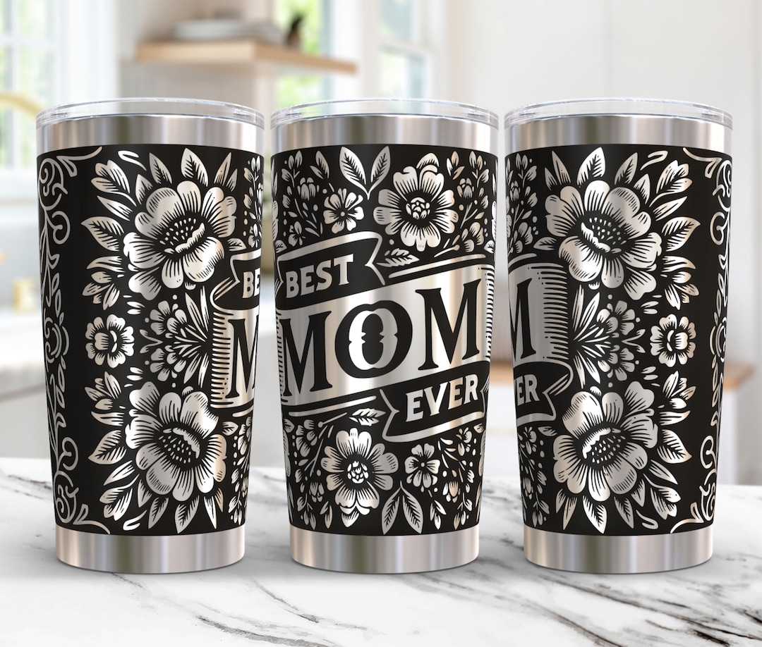 Mother's Day Tumbler Wrap Laser Svg, 20oz Laser Engraved Mama Tumbler