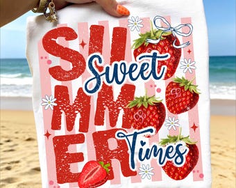 Sweet summer time png, Striped Summer Png, Cherry Coquette PNG Sublimation Design, Floral cherry Summer shirt Graphic, Distressed Beach PNG