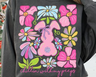 Happy Easter Bunny PNG, Boho Floral Easter Png, Retro Easter Png, Coquette Easter png, Easter Egg PNG, Girly Easter Kids Bow, Spring Floral