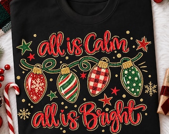 Preppy Merry Christmas PNG, Holiday PNG, Trendy Png, Christmas Lights Png, Faux Glitter Christmas Shirt png, Retro Christmas Tree Design