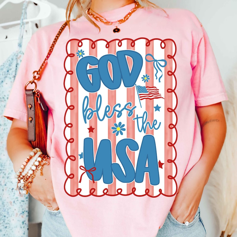 Preppy 4th of July Bundle Png, Retro USA Png, America Coquette PNG ...
