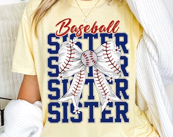 Retro Baseball Sister Png, Baseball Sister Png, baseball Coquette Bow Png, Baseball Bow Png, Glitter baseball sister Png Sublimation