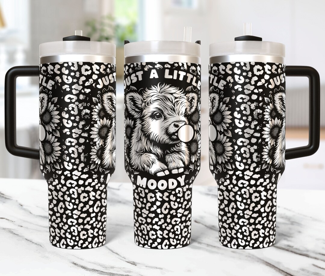 Highland Cow Tumbler Wrap Laser Svg 40oz Laser Engraved Tumbler Laser ...