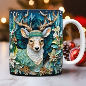 130 Cute Christmas Mug Wrap Bundle, Mug Wrap Sublimation Designs PNG ...