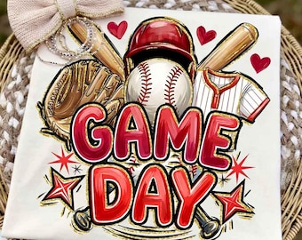 PNG de día de partido de béisbol, PNG de béisbol, PNG de día de partido, PNG de pincelada, PNG femenino, PNG de brillo falso, descarga digital de temporada de béisbol