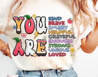 You Are Kind Png, Back To School Png, Funny Teacher png, Teacher Appreciation Gift, Hello School Png, First Day Of School, Retro Teacher png