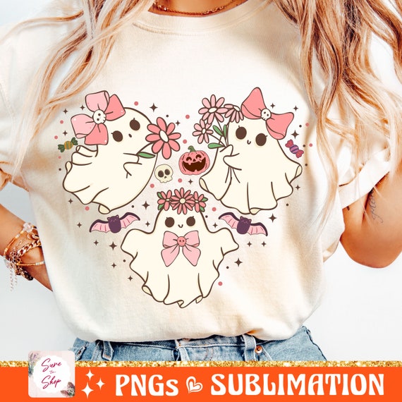 Ghost Heart Png, Halloween Png, Cute Ghost Png, Spooky Season Png, Ghost Clip Art, Boo Png, Spooky Vibes Png, Kids Halloween Shirt Png