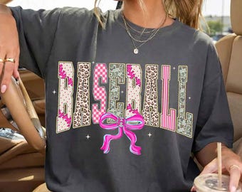 PNG de día de partido de béisbol retro, PNG de rayas de béisbol leopardo rosa, sublimación de béisbol de camuflaje desgastado estilo universitario, PNG de cuadros de béisbol, puntos