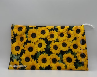 Sunflower Fields Microfiber Goggle Bag