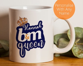 Personalised B&M Mug birthday gift fathers day gift for him for her cant be trusted funny christmas