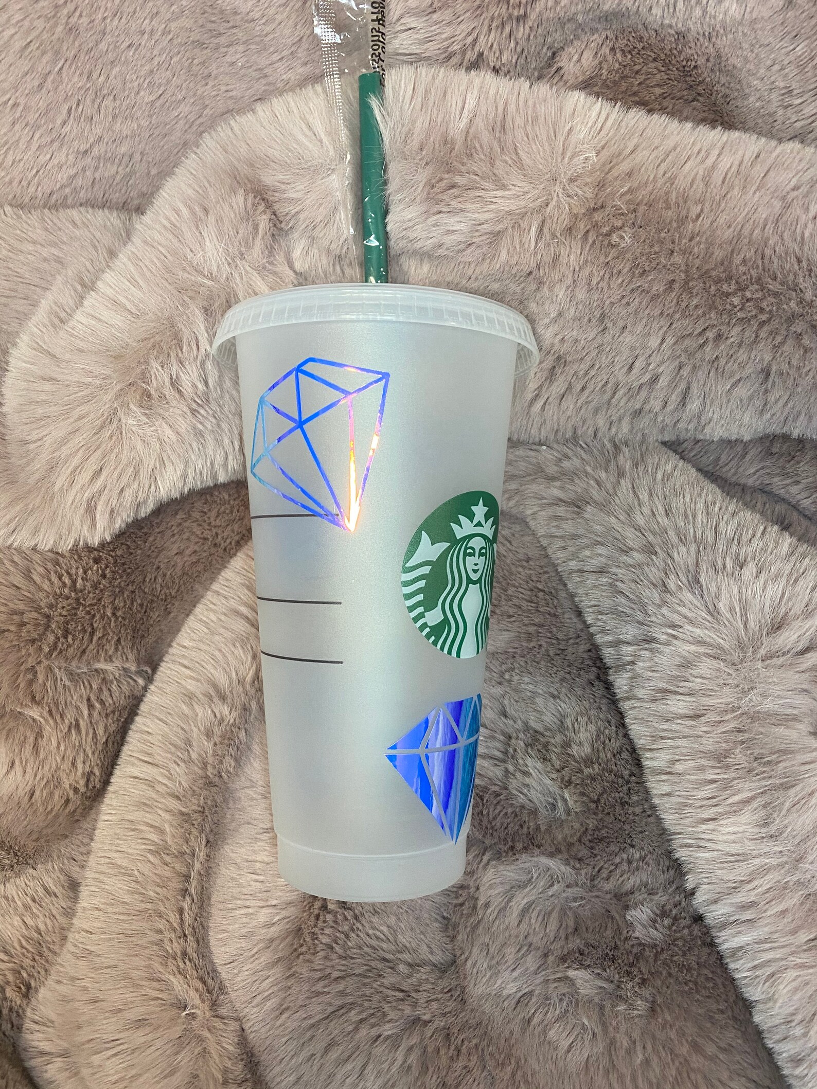 Diamond Starbucks Tumbler / Cold Cup Tumbler Starbucks Tumbler Etsy
