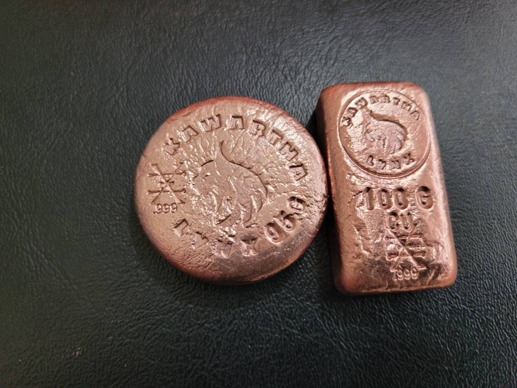 Pure copper bars and rounds