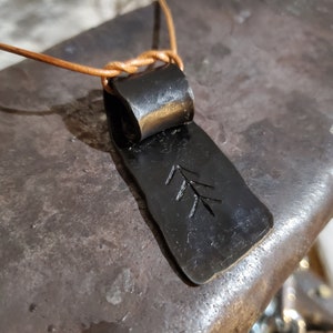 Handmade steel pendant