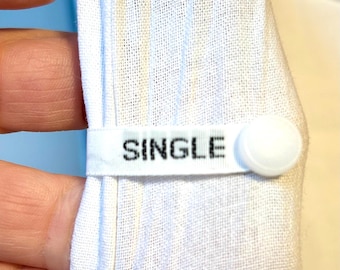 Easy fix all UK bedding size/directional labels - woven and NEW vinyl options
