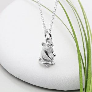 Sterling Silver Rat Necklace
