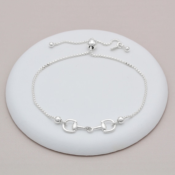 Personalised Jewellery Gifts | Personalised Initial Letter Slider Bracelet