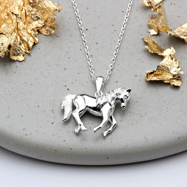 Sterling Silver Pony Necklace