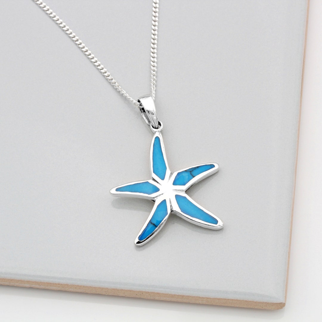 Buy Underwater Star Fish Sterling Silver Pendant Necklace by Mannash™  Jewellery