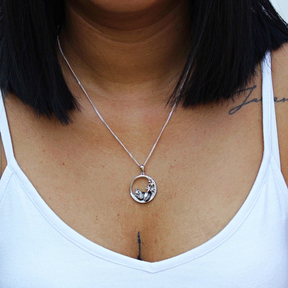 Sterling Silver Panda Necklace