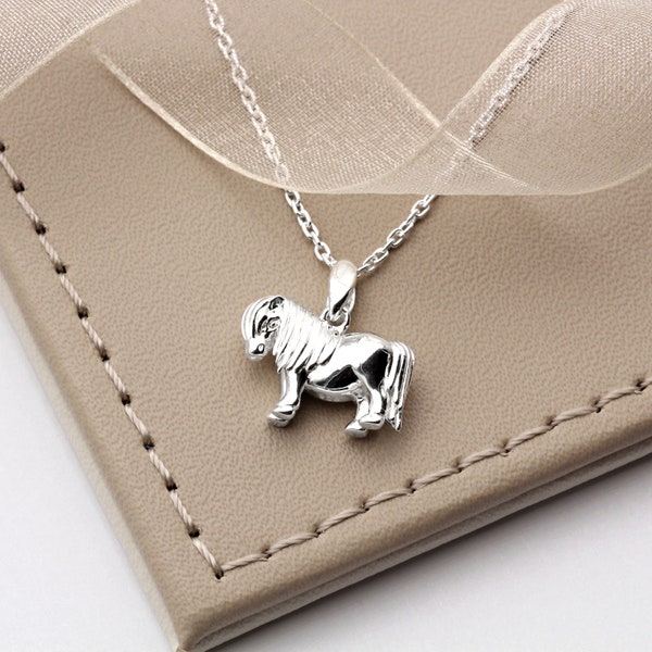 Sterling Silver Shetland Pony Necklace