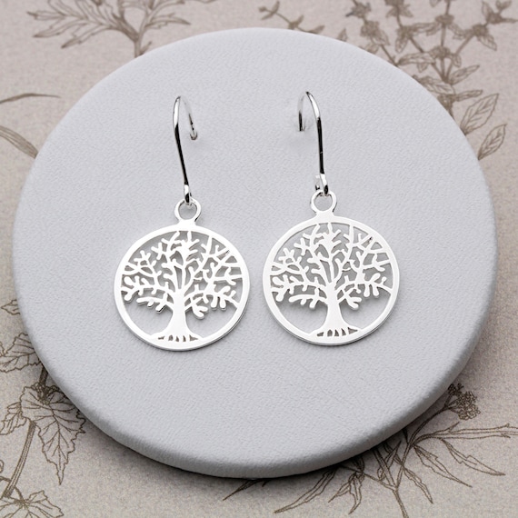 Sterling silver tree studs. Sterling silver tree studs.