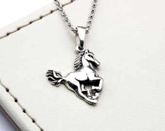 Sterling Silver Horse Necklace