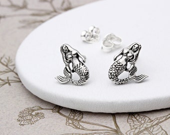 Borchie per orecchie sirena in argento sterling