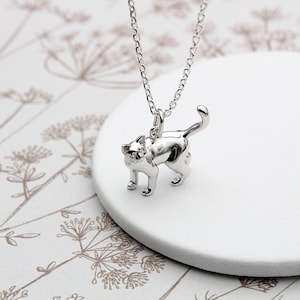 Sterling Silver Cat Necklace