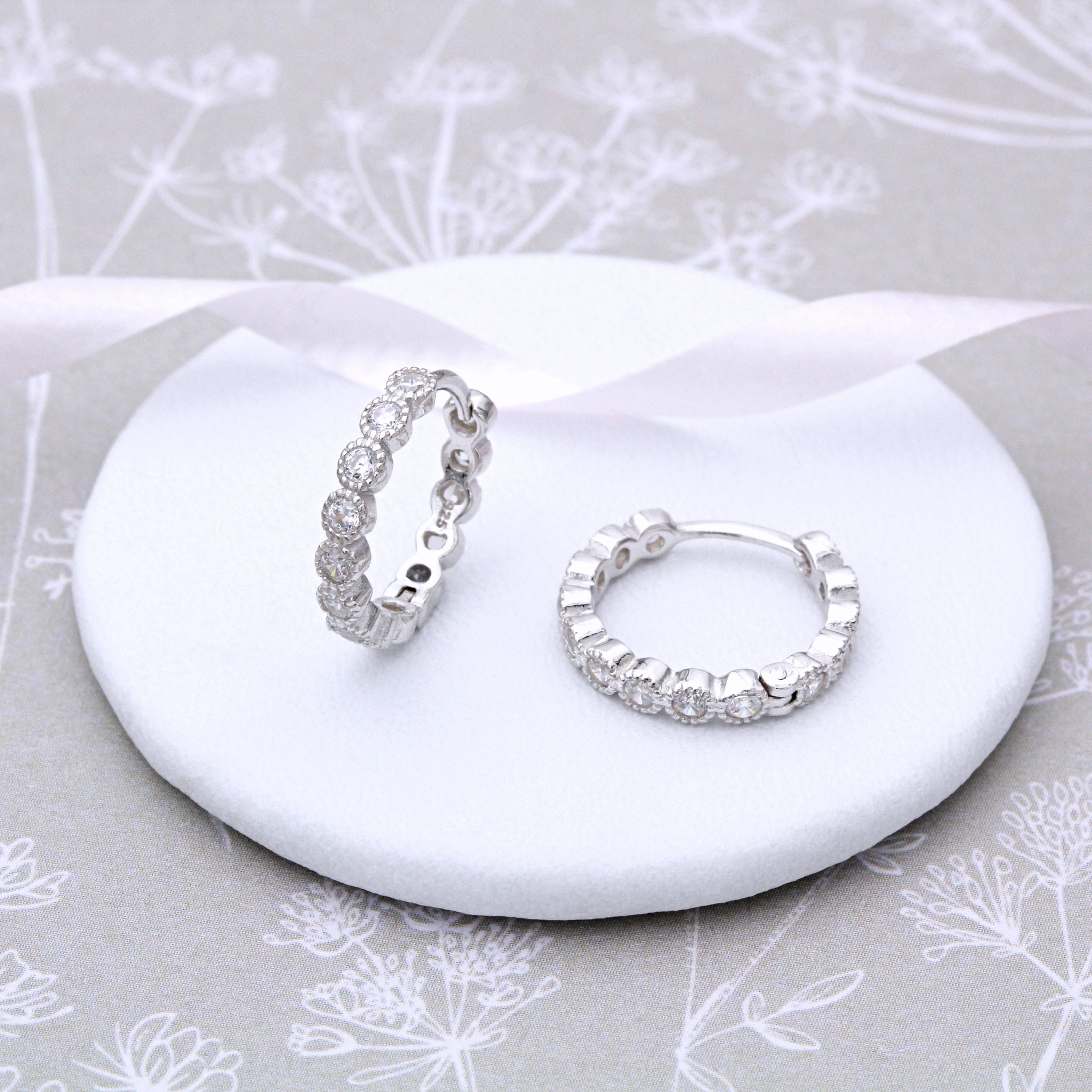 ピアス STONEHENgE Silver One Touch Cubic Earrings StoneHenge Silver One Touch Earrings SC1673 Silver 925 Cubic