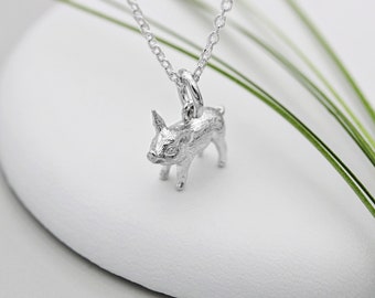 Sterling Silver Small Pig Necklace