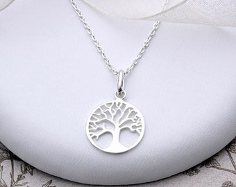 Sterling Silver Small Tree of Life Necklace