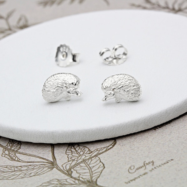 Sterling Silver Hedgehog Ear Studs