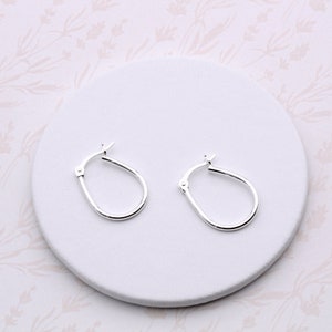 Sterling Silver Plain Hoops