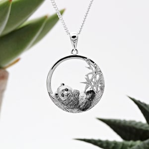 Sterling Silver Panda Necklace