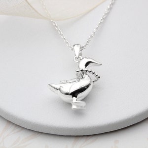Sterling Silver Goose Necklace
