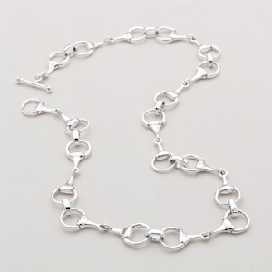 Sterling Silver Snaffle Necklace
