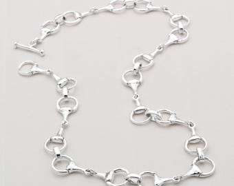 Sterling Silber Trense Halskette
