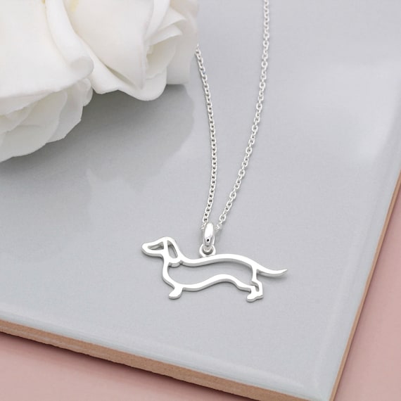 Meri Meri - Enamel Sausage Dog Necklace – harley lilac