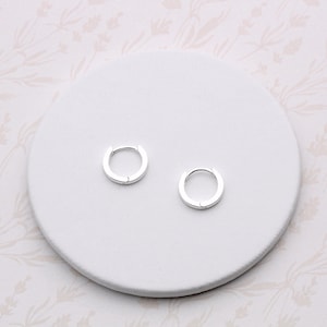 Sterling Silver Small Huggie Hoops