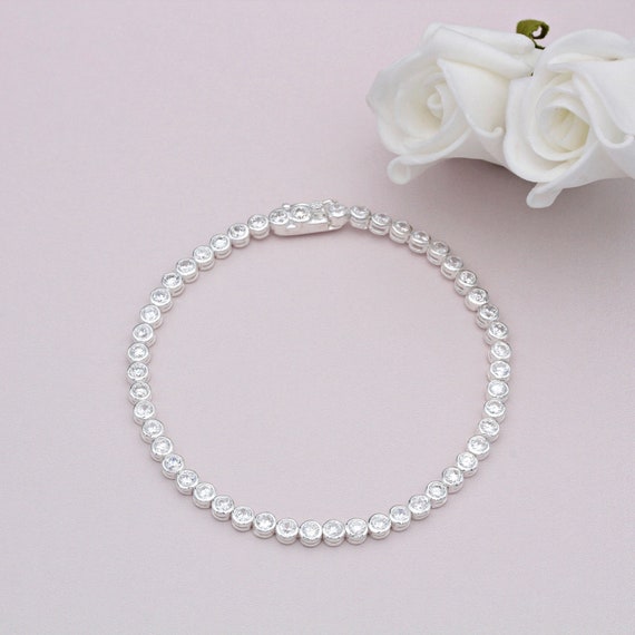 Silver cheap sparkly bracelet