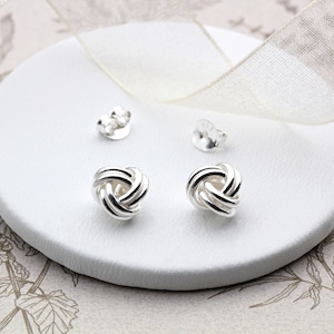 Sterling Silver Knot Ear Studs