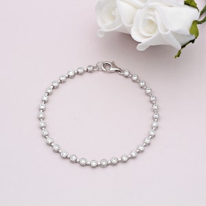 Sterlingzilveren glitterarmband