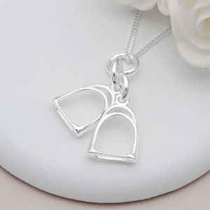 Sterling Silver Double Stirrup Necklace