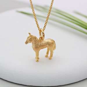 18ct Gold Vermeil Horse Necklace