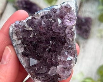 Raw Amethyst Crystal Cluster: Healing Stone Decor, Spiritual Gift