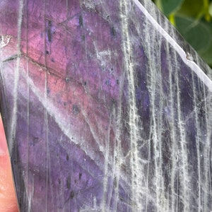 Labradorite Freeform Purple Flash Crystal – Healing Stone – Protection Crystal – Intuition Third Eye Chakra