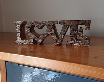 Beautifully Handcarved Love Sign bought and sold on behalf of the carver who made it in Bali. (35cm)