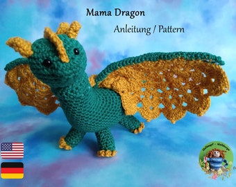Mama dragon crochet pattern